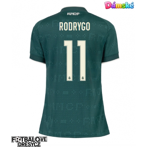 Real Madrid Rodrygo Goes #11 Dámské Venkovní Dres 2026-27 Krátký Rukáv Real Madrid Rodrygo Goes #11 Dámské Venkovní Dres 2026-27 Krátký Rukáv